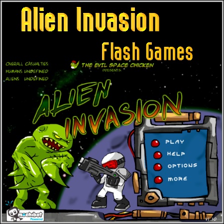 Alien Invasion - Flash Games (2012/swf)
